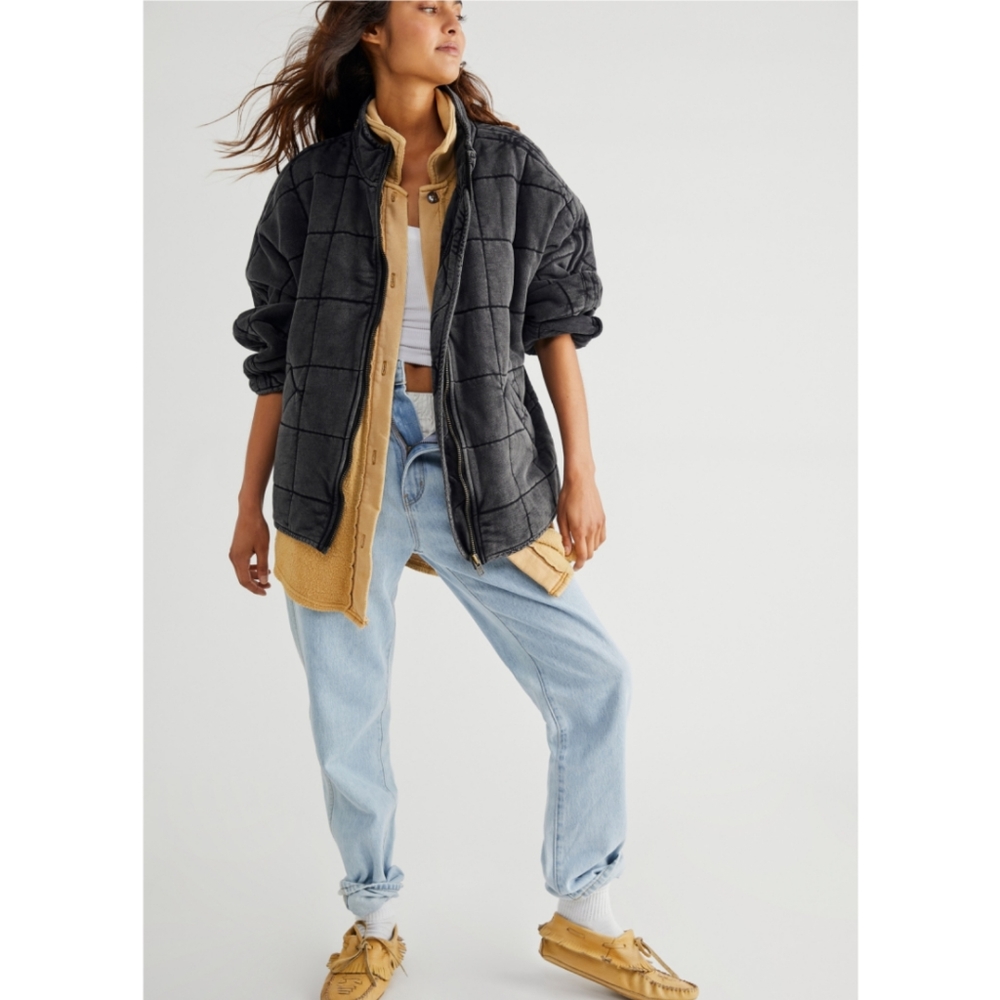 Free People Dolman Quilted Knit Jacket XS